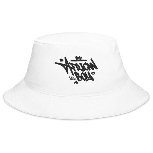 King Perryy White Bucket Hat