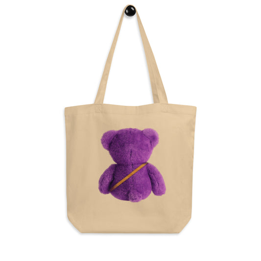 Guchi Eco Tote Back Purple Bear Bag