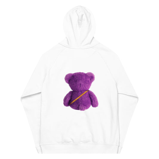 Guchi Purple Bear on back Unisex hoodie